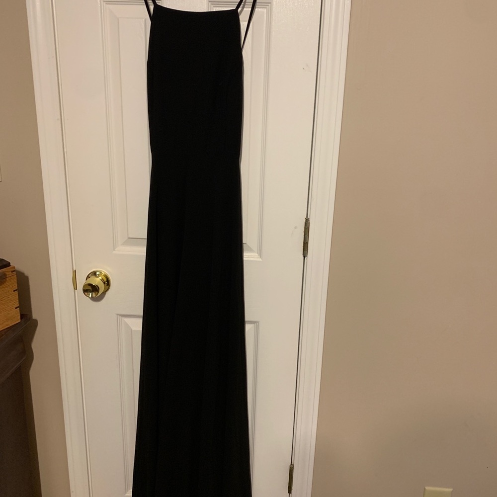 LuLus Formal Black Dress